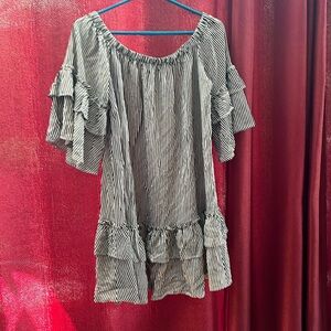 Black and White Stripe Dress